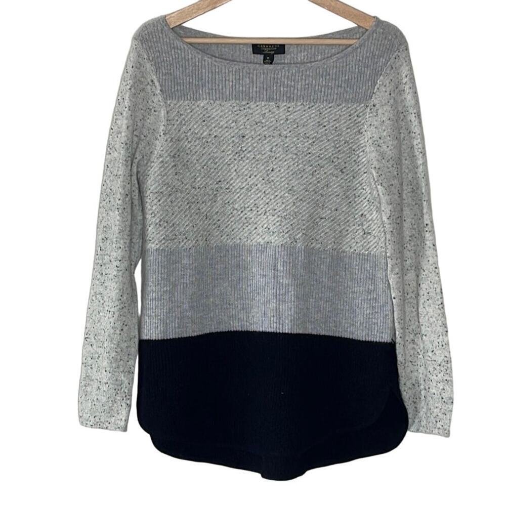 CHARTER‎ CLUB CASHMERE LUXURY COLOR BLOCK SWEATER SIZE M